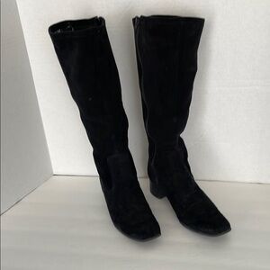 Women's Black High Calf Boots
